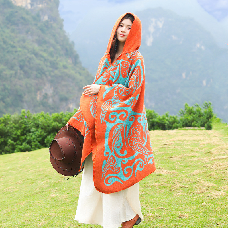 New Women's Hooded Shawl Warm  - огляд і ціна Go Ethnic Fashion