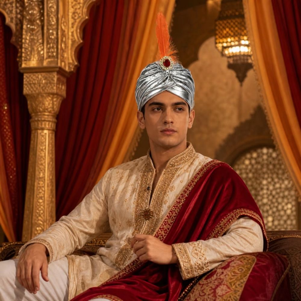 Dress Up Feather Turban Hat Ar - огляд і ціна Ethnic Fashion India