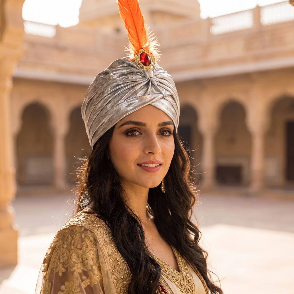 Dress Up Feather Turban Hat Ar - огляд і ціна Ethnic Fashion India